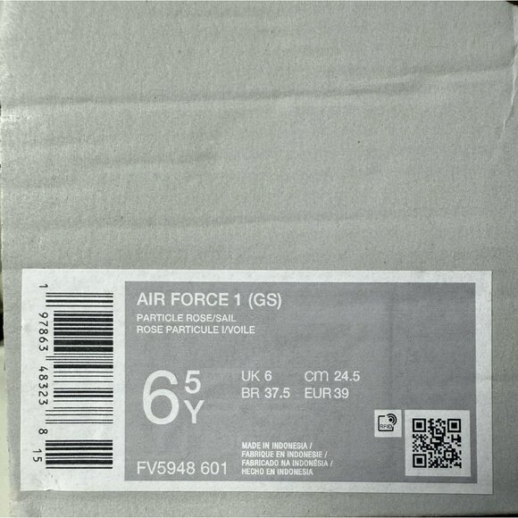 8.5 WOMEN'S NIKE AIR FORCE ONE AF1 LOW PARTICLR ROSE PURPLE FV5948-601 SNEAKERS - Picture 7 of 8